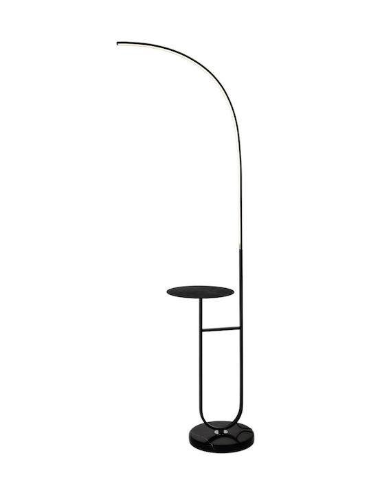 Φωτιστικό Δαπέδου LED CHICAGO με Τραπεζάκι, 13W, Dimmable, 3 Αποχρώσεις Λευκού, Μαύρο - Image 3