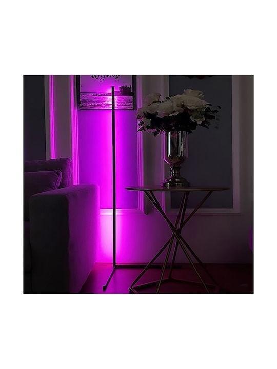 Φωτιστικό LED δαπέδου LAS VEGAS 13W – Dimmable, RGB + Ψυχρό/Φυσικό/Θερμό, Τηλεχειριστήριο, Μαύρο - Image 2