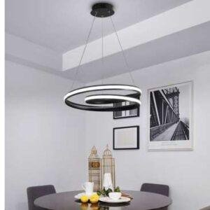 LED Hängeleuchte GRANADA Weiß – 72W, Dimmbar, 3-in-1 Lichtfarben, 2.4GHz Fernbedienung
