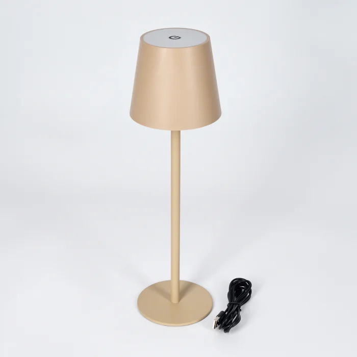 Επιτραπέζιο φωτιστικό Salgadinho LED μπεζ - Image 4