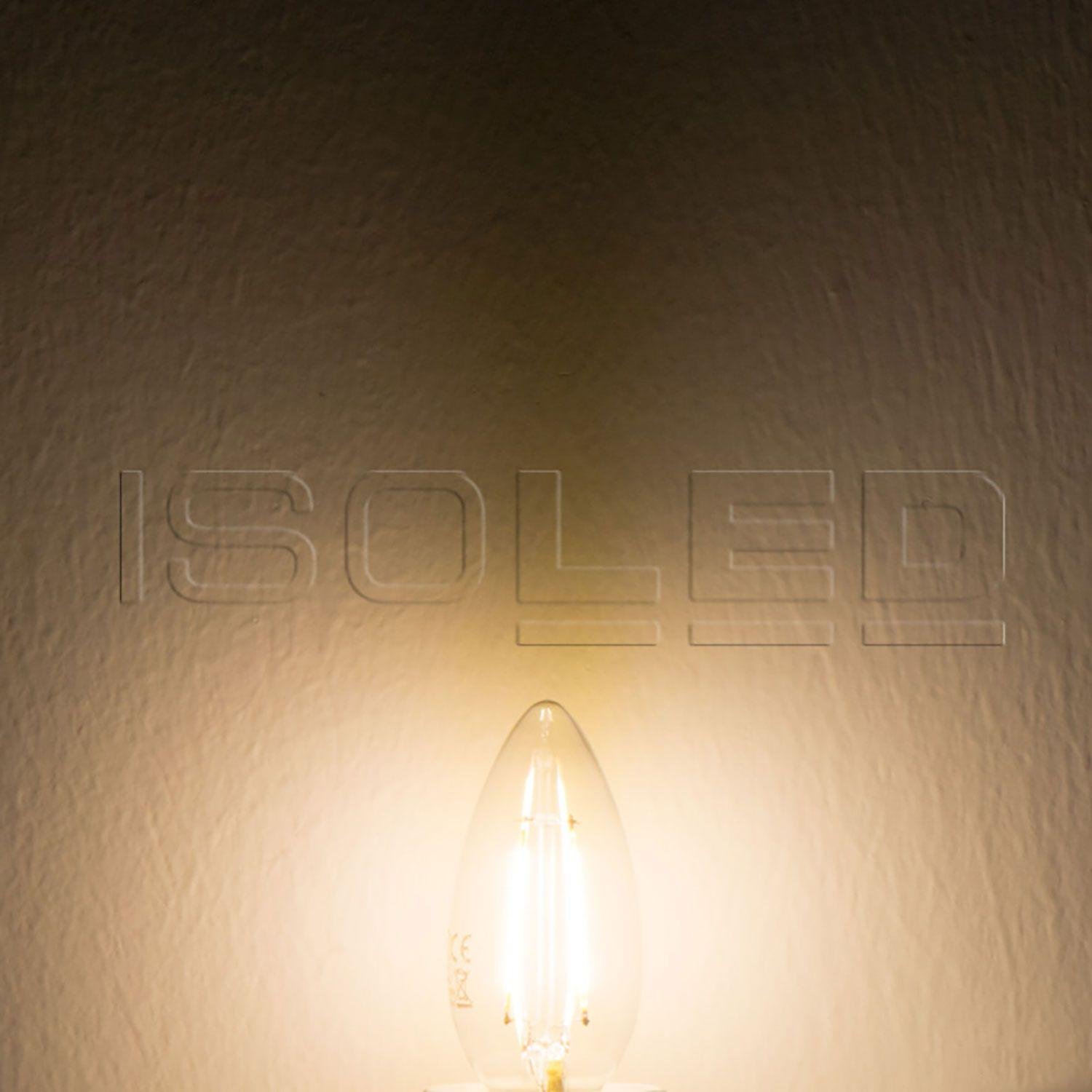 LED Λάμπες Κερί E14, 4W, Διαφανείς, Θερμό Λευκό, Σετ 3 Τεμαχίων - Image 2