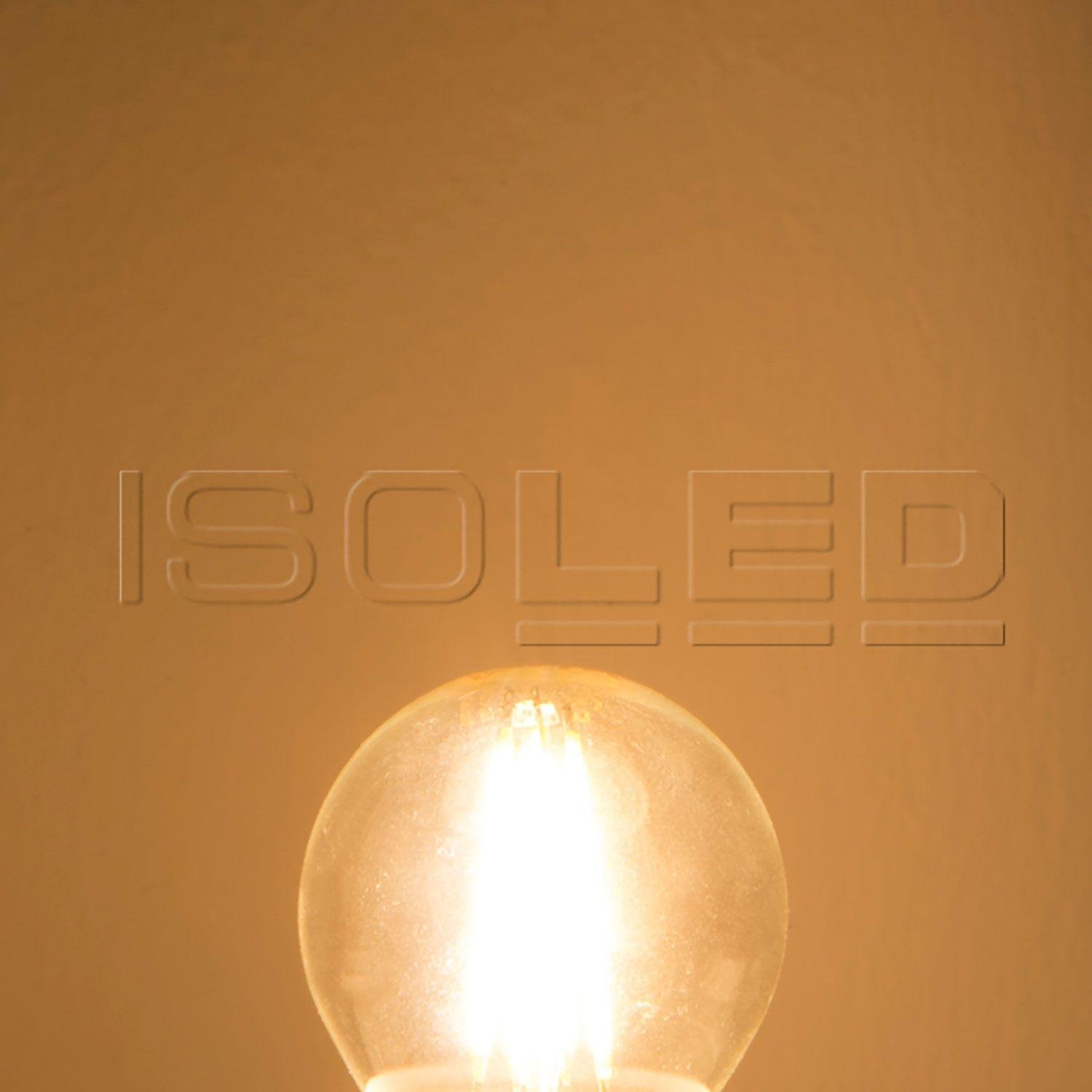 E14 LED Λάμπα, 4W, διάφανη, θερμό λευκό φως, ρυθμιζόμενη (dimmable) - Image 2