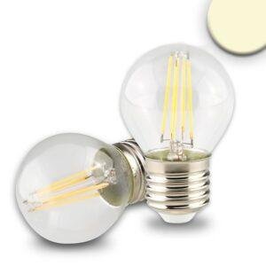 LED Λάμπα E27 4W, Διαφανές Γυαλί, 2700K Θερμό Λευκό, Ρυθμιζόμενης Έντασης (Dimmable)