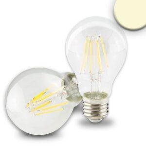 Λάμπα LED E27 5W Διάφανη Θερμό Λευκό 2700K, 600lm, Dimmable