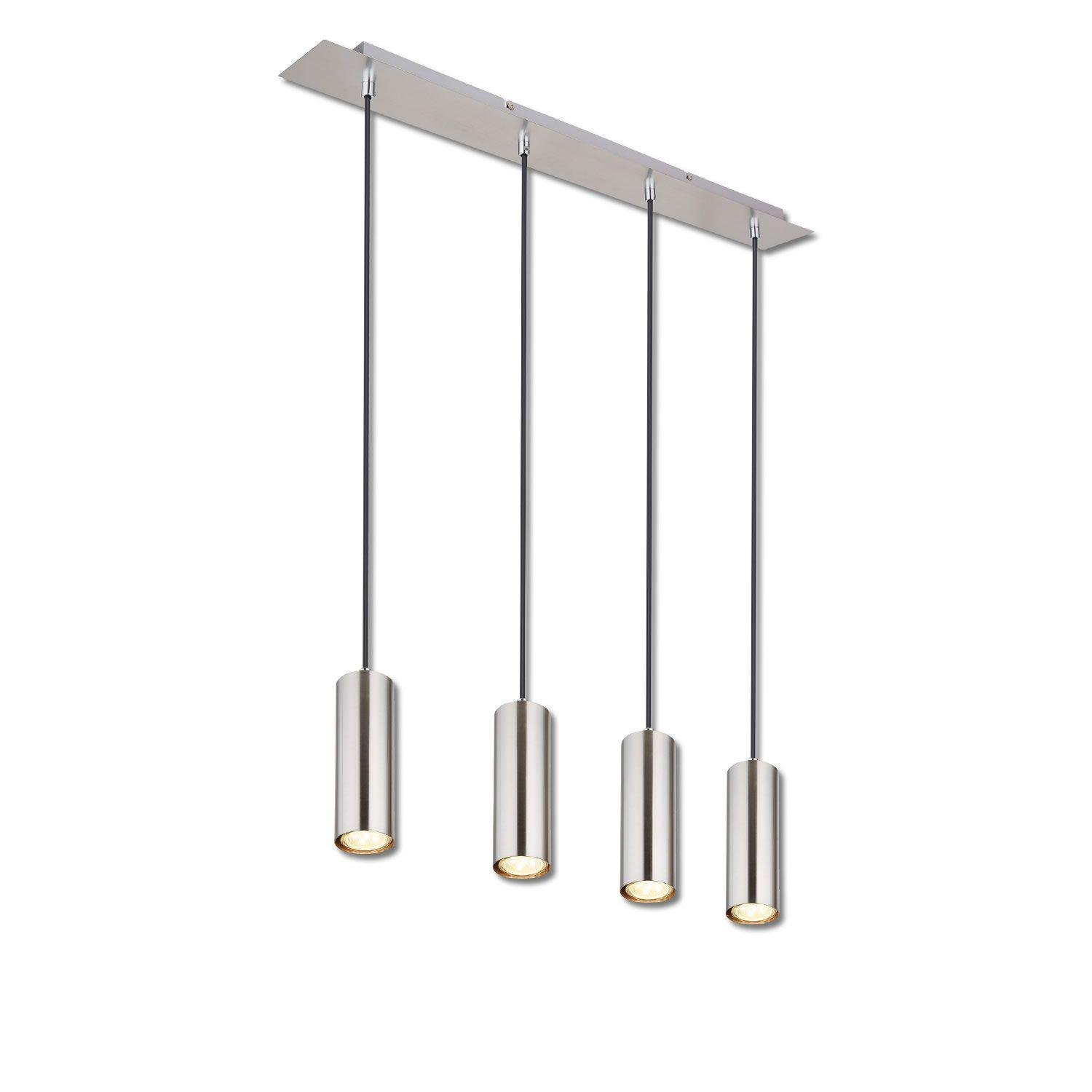 Hängeleuchte nickel matt, 4xGU10 Fassung, exkl. Leuchtmittel