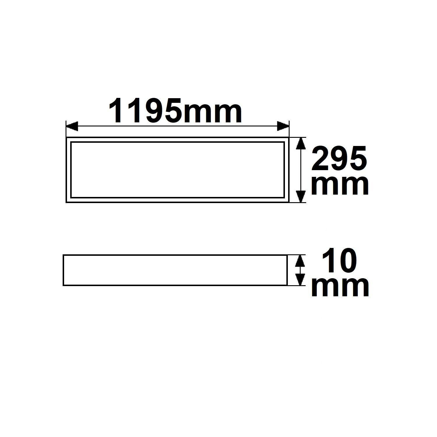 Led Πάνελ LED Οροφής 120x30cm 36W UGR<19, 3000K, PowerSwitch 21–40W, Λευκό RAL9016 - Image 2