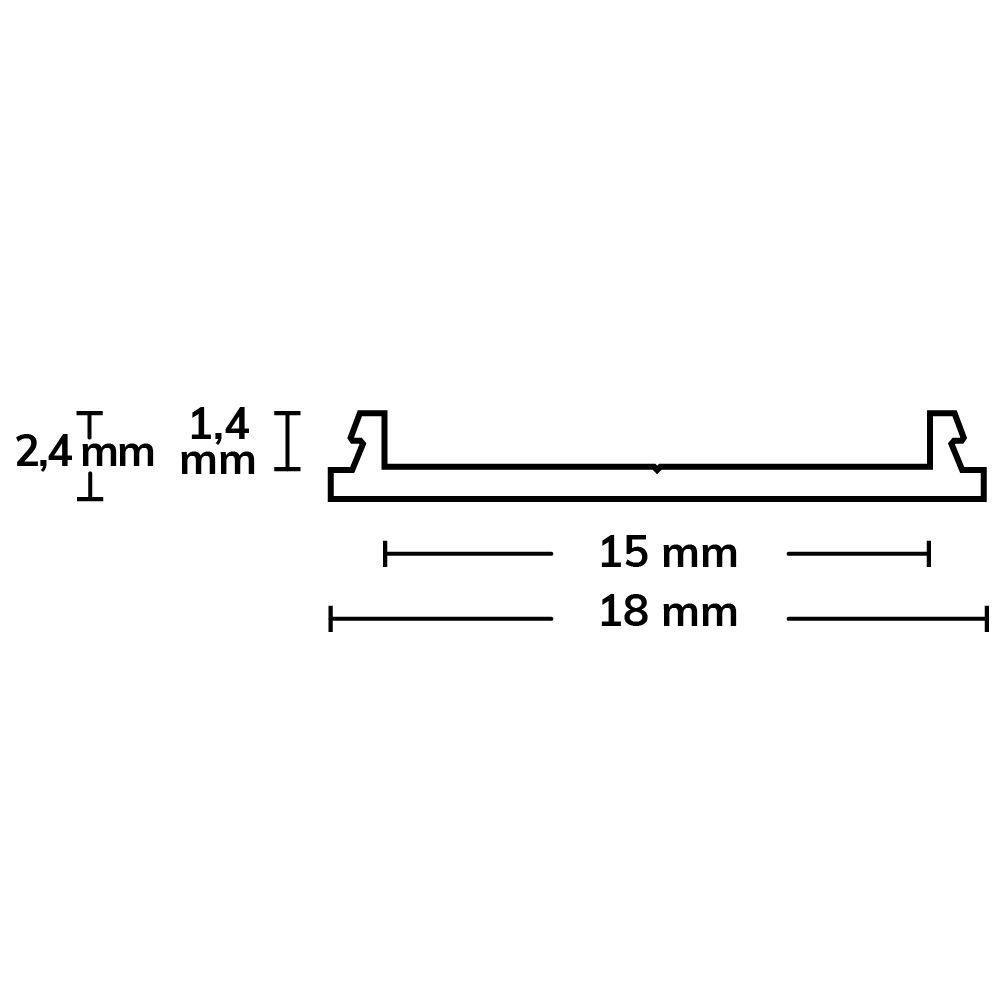 LED Προφίλ SURF15 FLEX Αλουμινίου Ανοδιωμένο – 200 cm - Image 2
