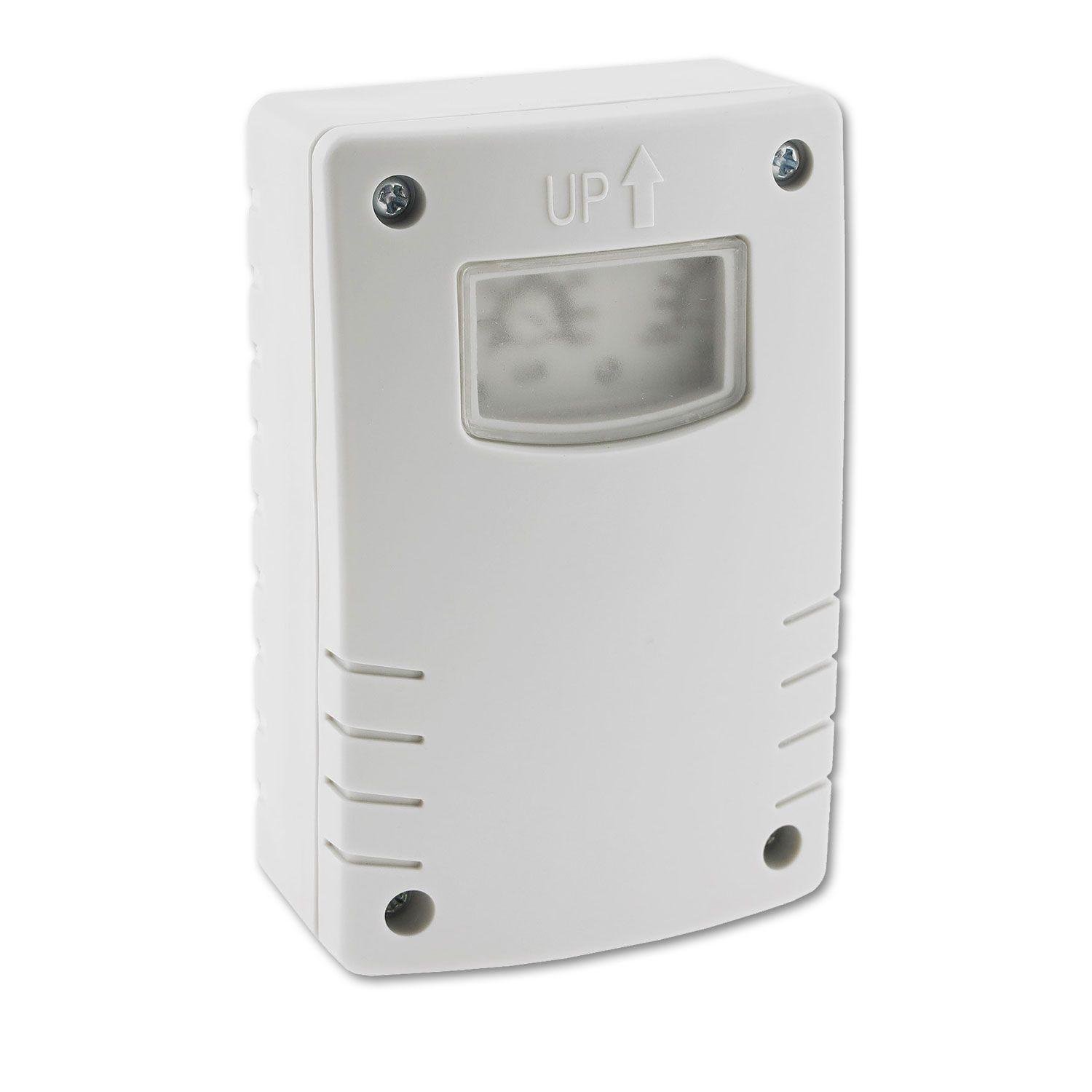 Φωτοκύτταρο Ημέρας Νύχτας 230V, 3–500 Lux, IP54 – Επιτοίχια Τοποθέτηση για Εσωτερική & Εξωτερική Χρήση