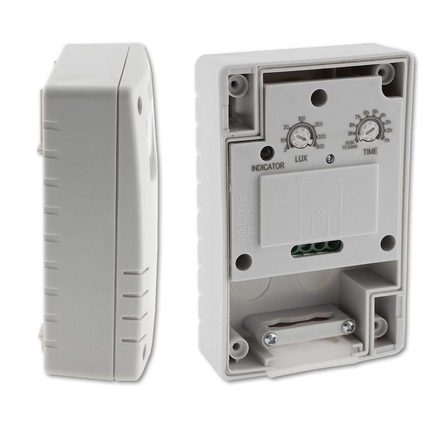 Φωτοκύτταρο Ημέρας Νύχτας 230V, 3–500 Lux, IP54 – Επιτοίχια Τοποθέτηση για Εσωτερική & Εξωτερική Χρήση - Image 2