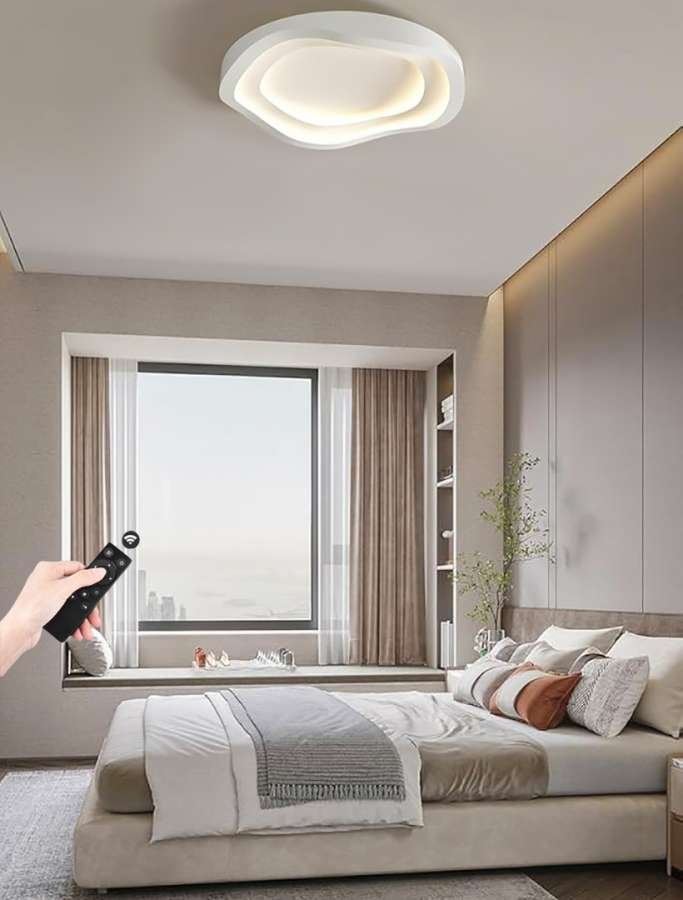 Φωτιστικό LED ZAMORA – 3 Αποχρώσεις Λευκού, Dimmable, 72W, Λευκό Αλουμίνιο
