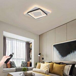 Φωτιστικό LED PRAVIA – Dimmable, 3 Αποχρώσεις Λευκού, 103W, Λευκό+Μαύρο
