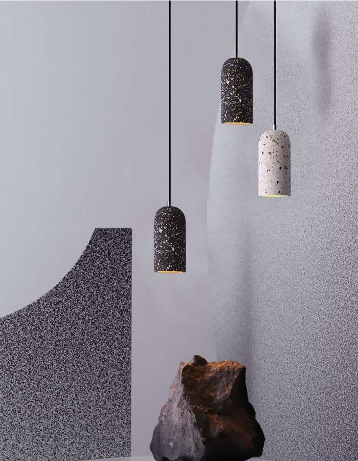 Hängelampe NIIGATA Black Mosaic – E27, Höhenverstellbar, Ø9x18cm
