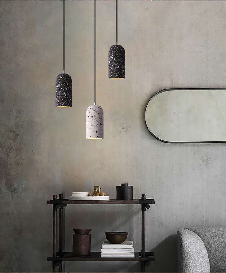 Hängelampe NIIGATA Black Mosaic – E27, Höhenverstellbar, Ø9x18cm – Bild 2