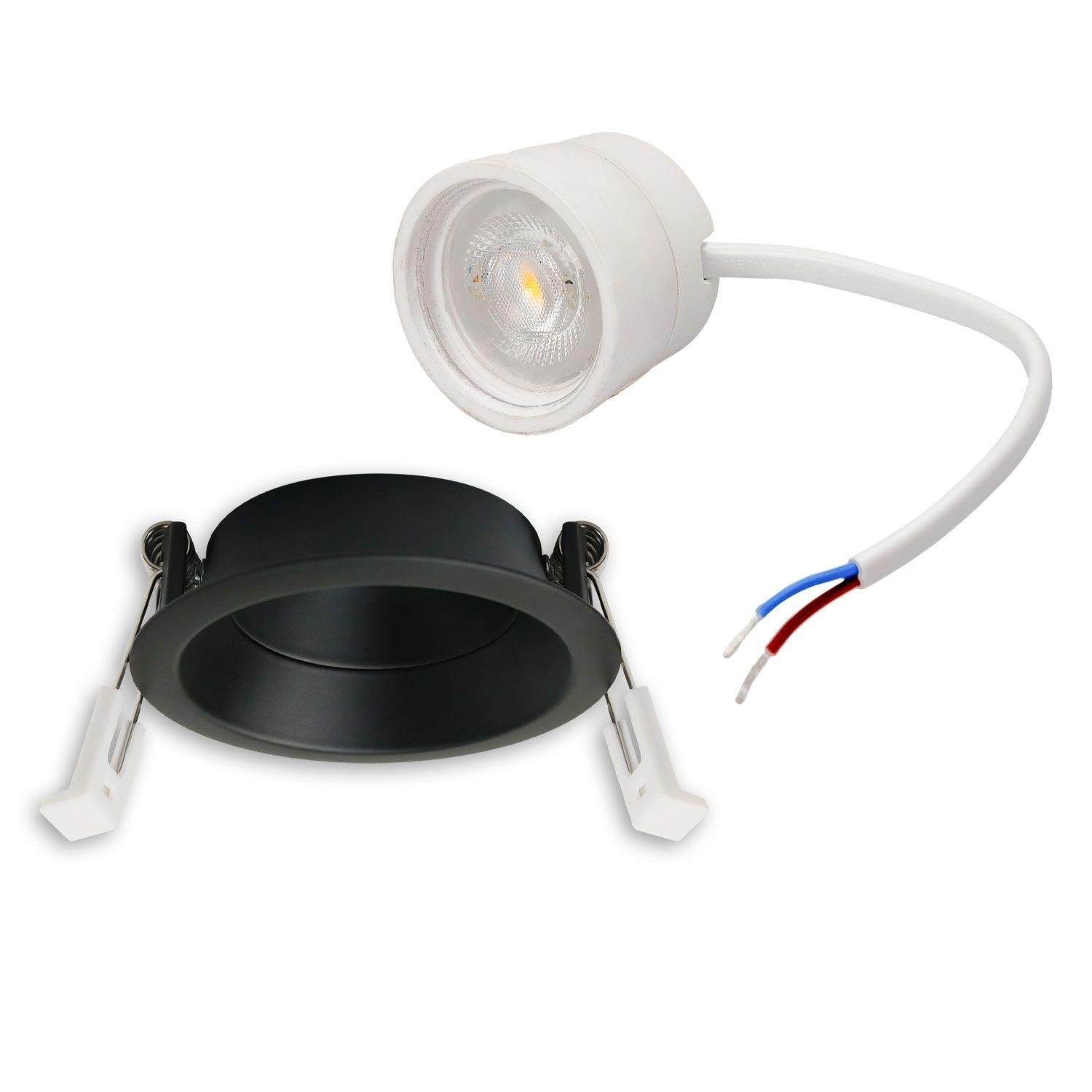LED χωνευτό Back68, μαύρο ματ, στρογγυλό, 5W, CRI90, 2700K, περιστρεφόμενο, χωνευτό, UGR<12, ρυθμιζόμενο