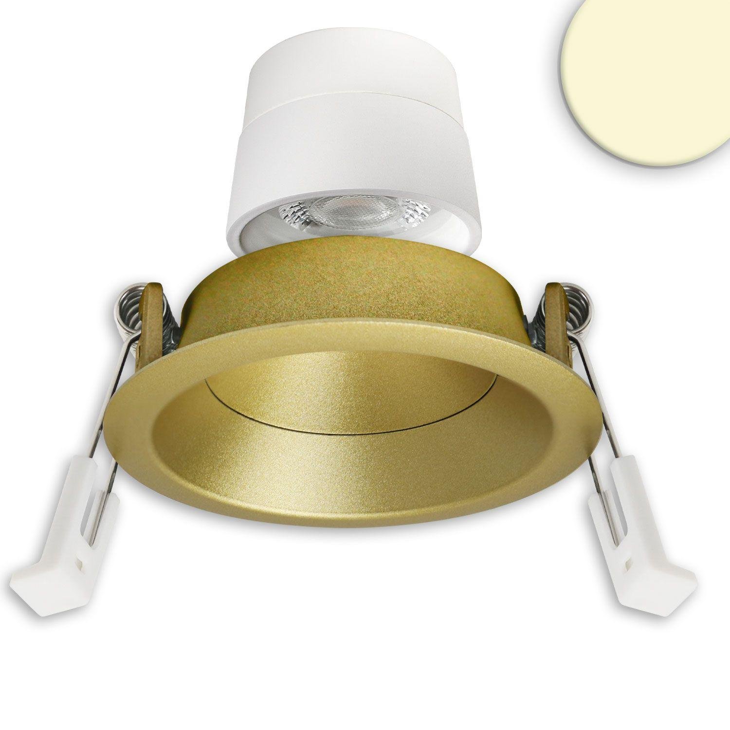 LED Einbaustr. Back68, gold, rund, 5W, CRI90, 2700K, schwenkbar, rückvers., UGR<12, dimmbar – Bild 2