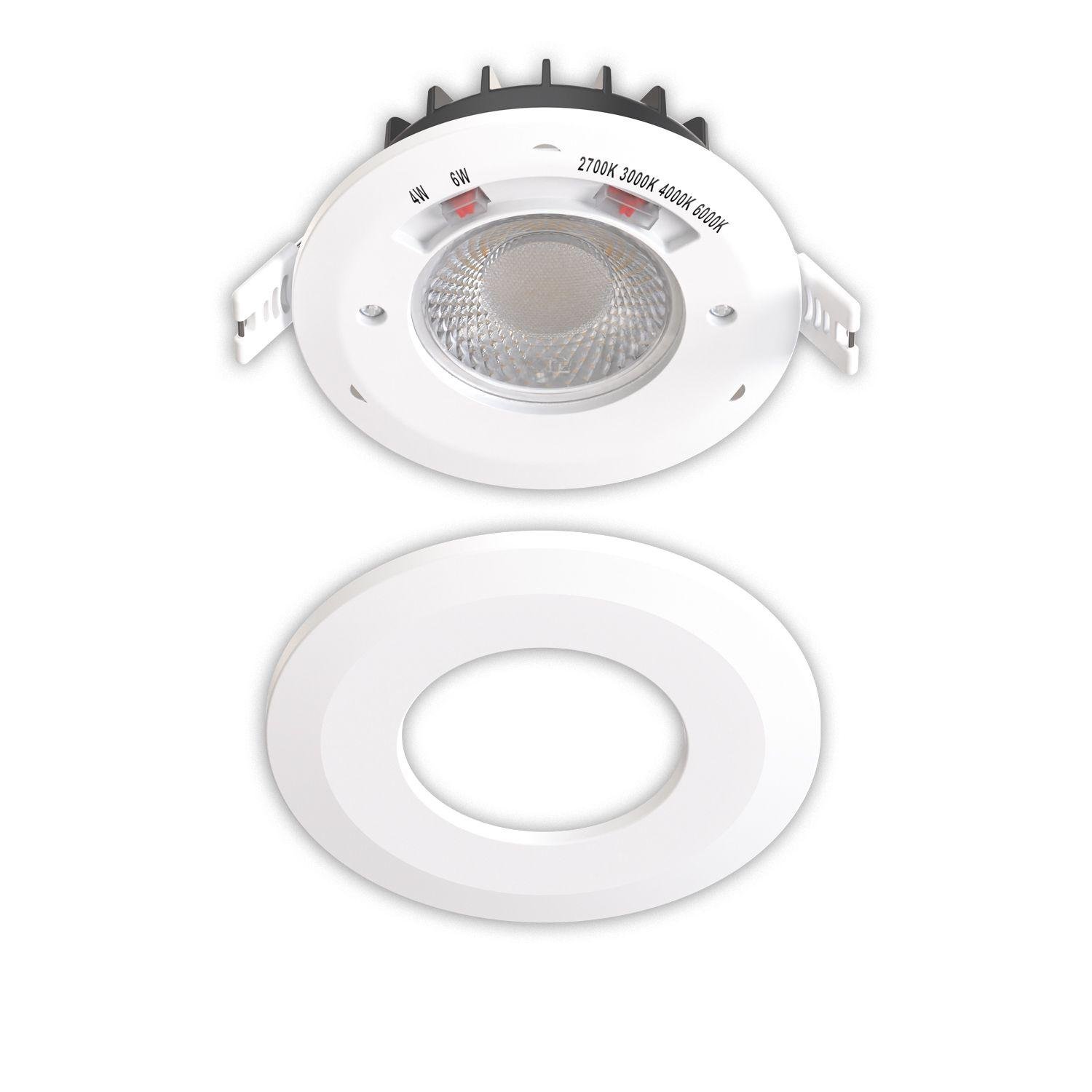 LED Einbaustrahler Vario-68, 4W|6W, 60°, 2700|3000|4000|6000K, IP65, CRI90, weiß – Bild 3