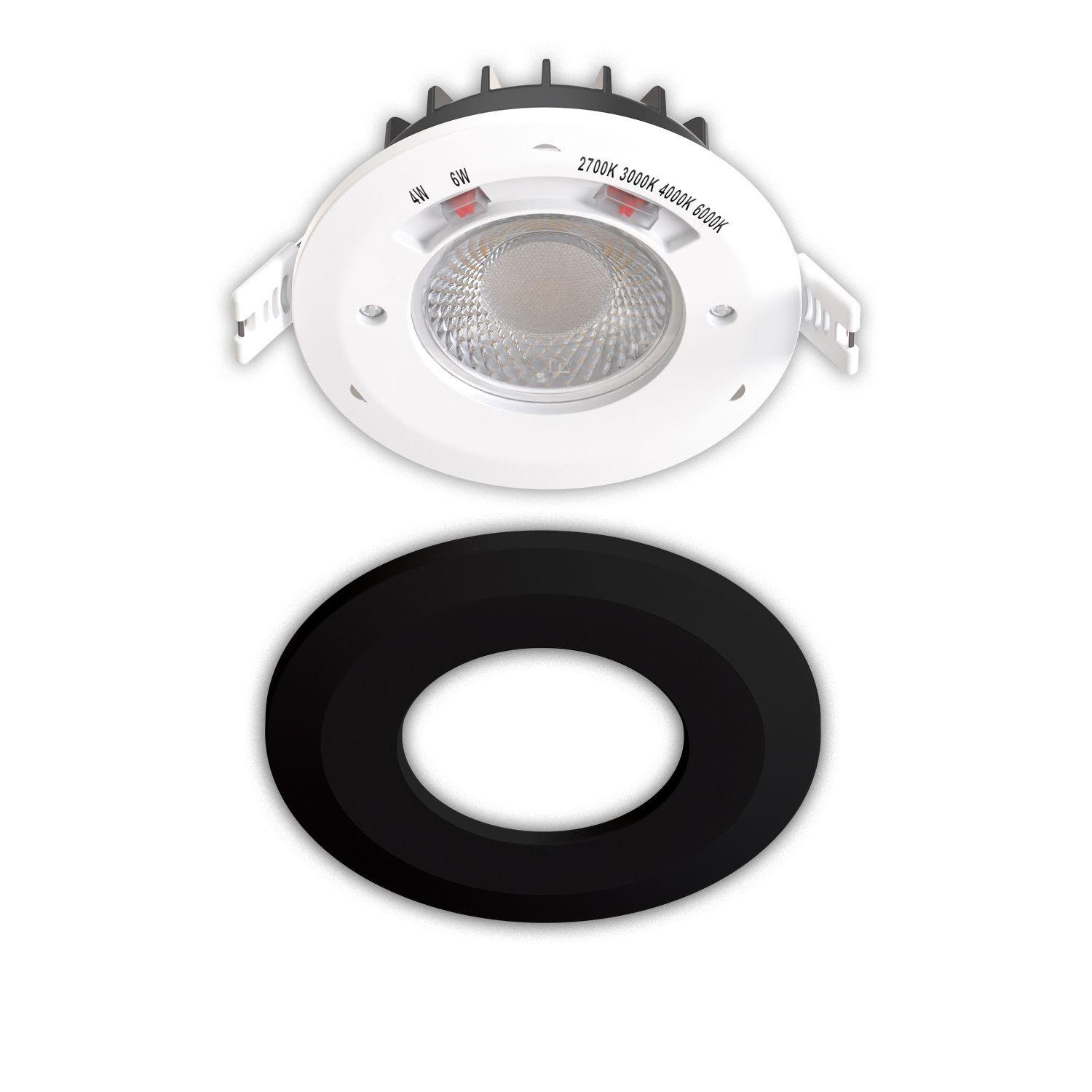 LED Einbaustrahler Vario-68, 6W, 60°, 2700|3000|4000|6000K, IP65, CRI90, schwarz – Bild 2