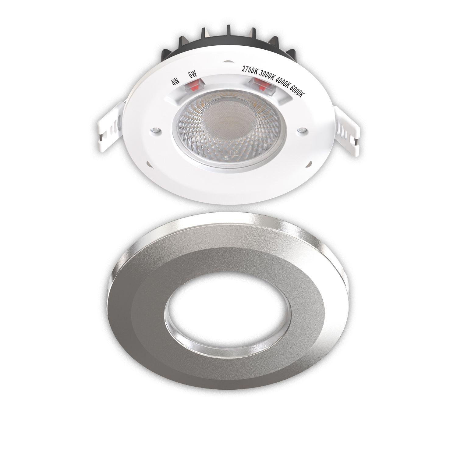 LED Einbaustrahler Vario-68, 6W, 60°, 2700|3000|4000|6000K, IP65, CRI90, chrom – Bild 4