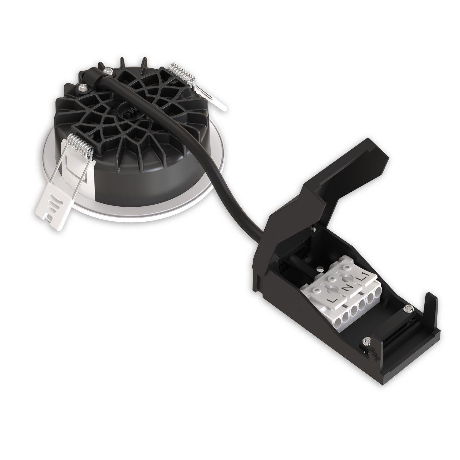 LED Einbaustrahler Vario-68, 6W, 60°, 2700|3000|4000|6000K, IP65, CRI90, chrom – Bild 3