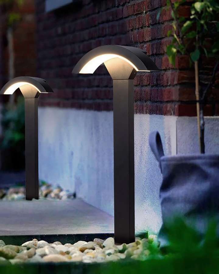 LED Gartenleuchte 18W 3000K Warmweiß, Schwarz, Aluminium-Druckguss, Höhe 60cm – Bild 4