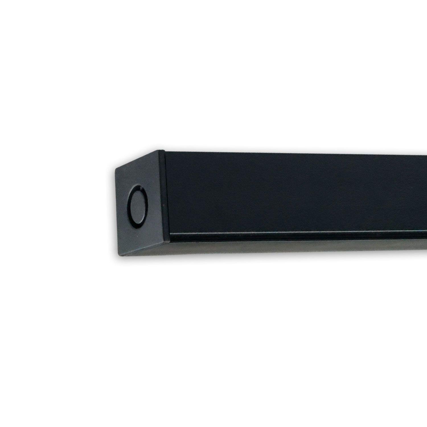 Ράγα επιφανείας flat, μαύρη, 300cm, 4-πολική, με τελικές τάπες και προστατευτικό κάλυμμα - Image 3