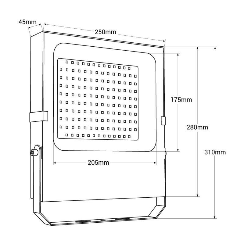 LED-Außenstrahler 100W 10–30V DC IP66 – Detailansicht 7