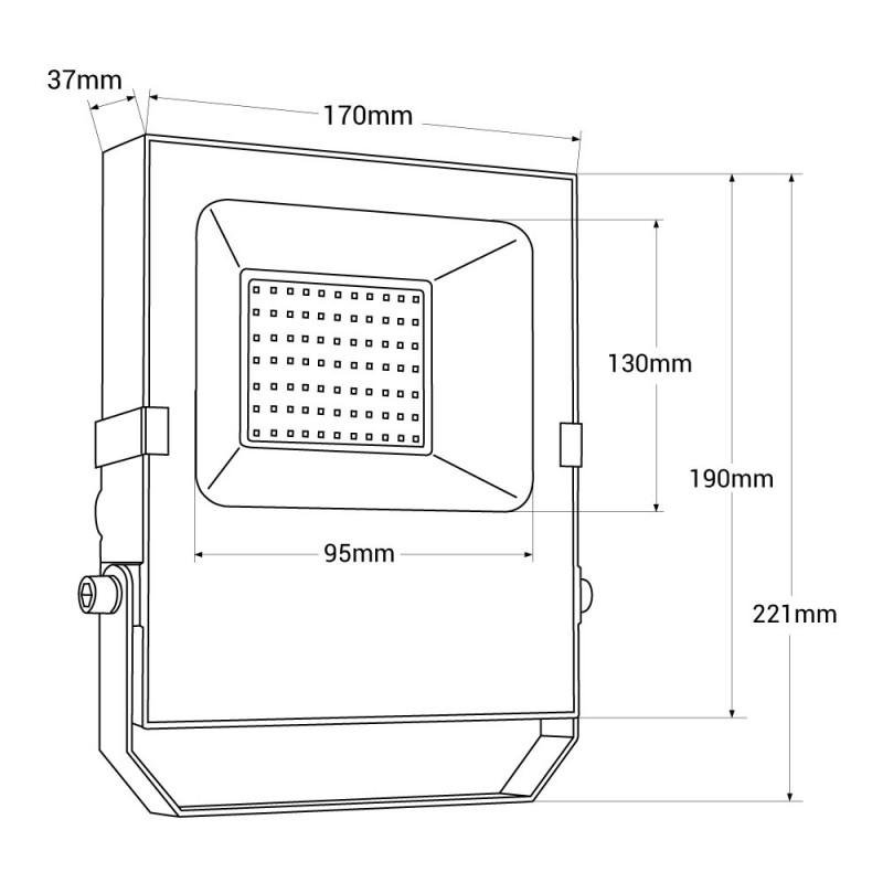 LED-Außenstrahler 35W 10–30V DC IP66 – Detailansicht 7