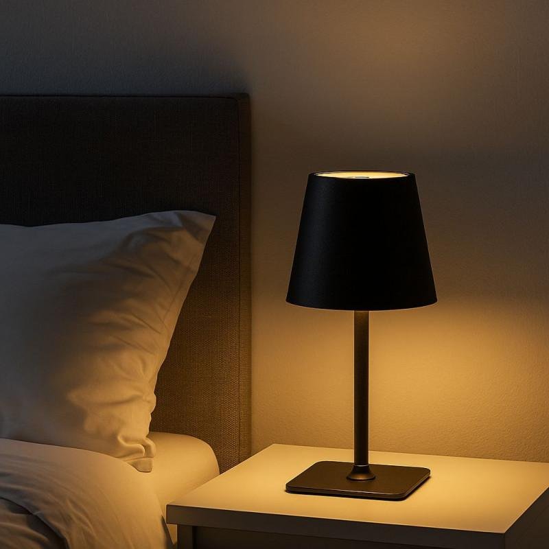 Tragbare CCT LED-Tischleuchte LB1001-N Schwarz – Detailansicht 2