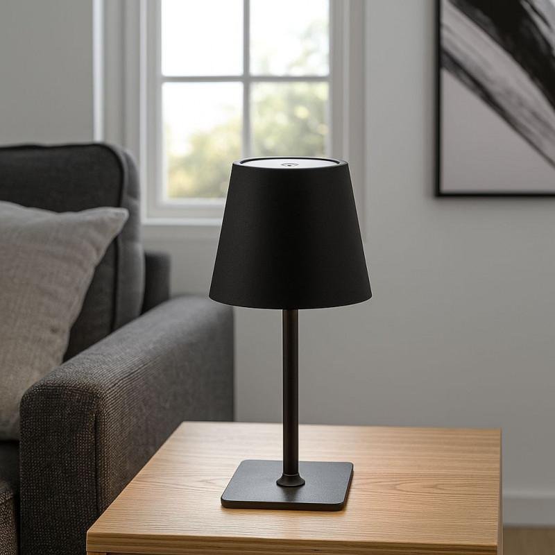 Tragbare CCT LED-Tischleuchte LB1001-N Schwarz – Detailansicht 3