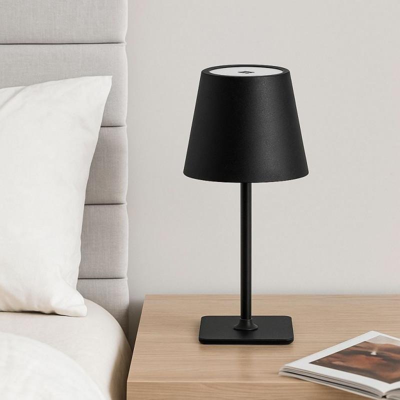 Tragbare CCT LED-Tischleuchte LB1001-N Schwarz – Detailansicht 8
