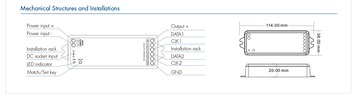 RGB SPI LED Controller WT-SPI + R9 | WiFi Tuya - Image 5