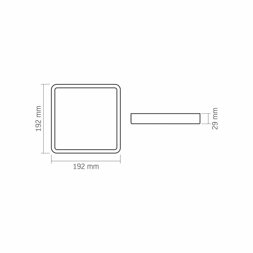 LED Aufbauleuchte Plafon 18W 1850lm Neutralweiß 4000K – LED Panel-Leuchte Weiß – Bild 5