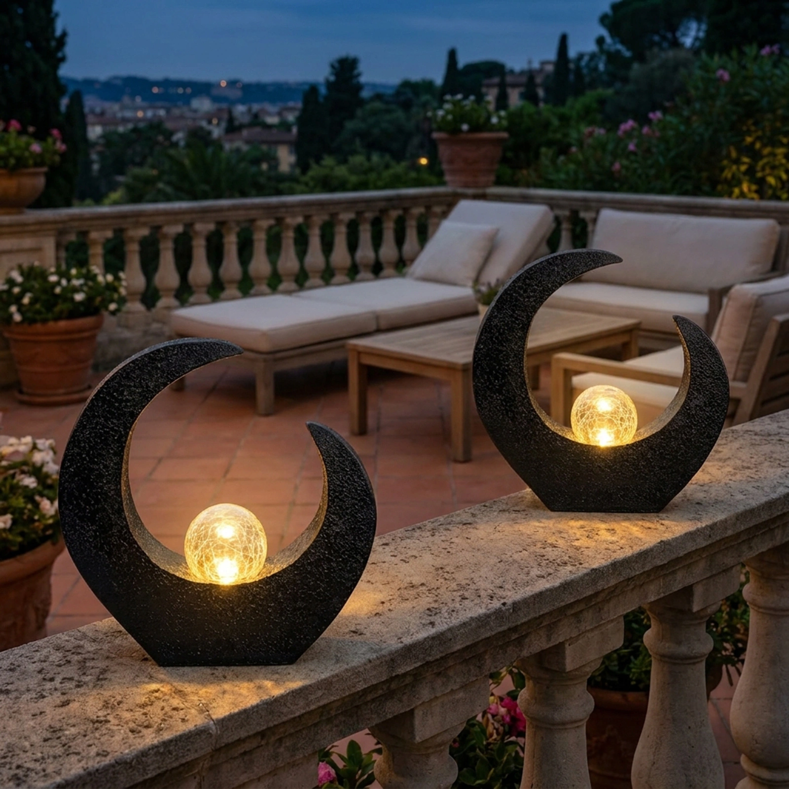 LED Solar Laterne AURORA IP44 2700K – Gartenleuchte für Terrasse, Balkon und Außenbereich – Bild 12