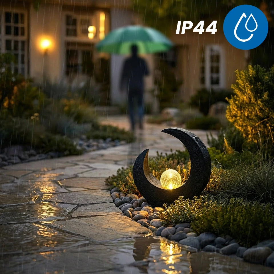 LED Solar Laterne AURORA IP44 2700K Warmweiß dekorative Gartenleuchte für Terrasse Balkon und Außenbereich