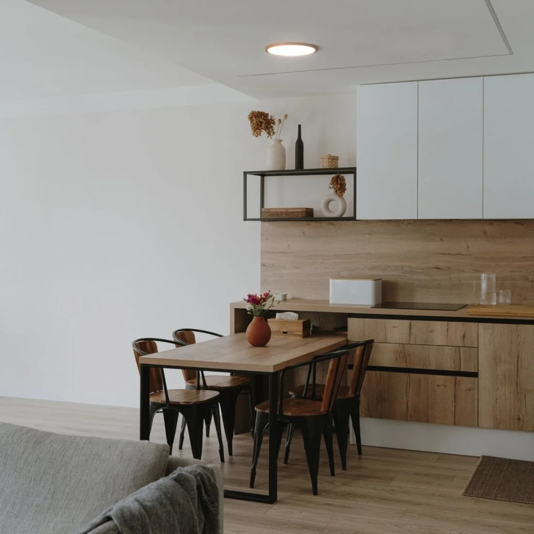 LED Deckenleuchte 24W CCT Holzoptik – Produktansicht