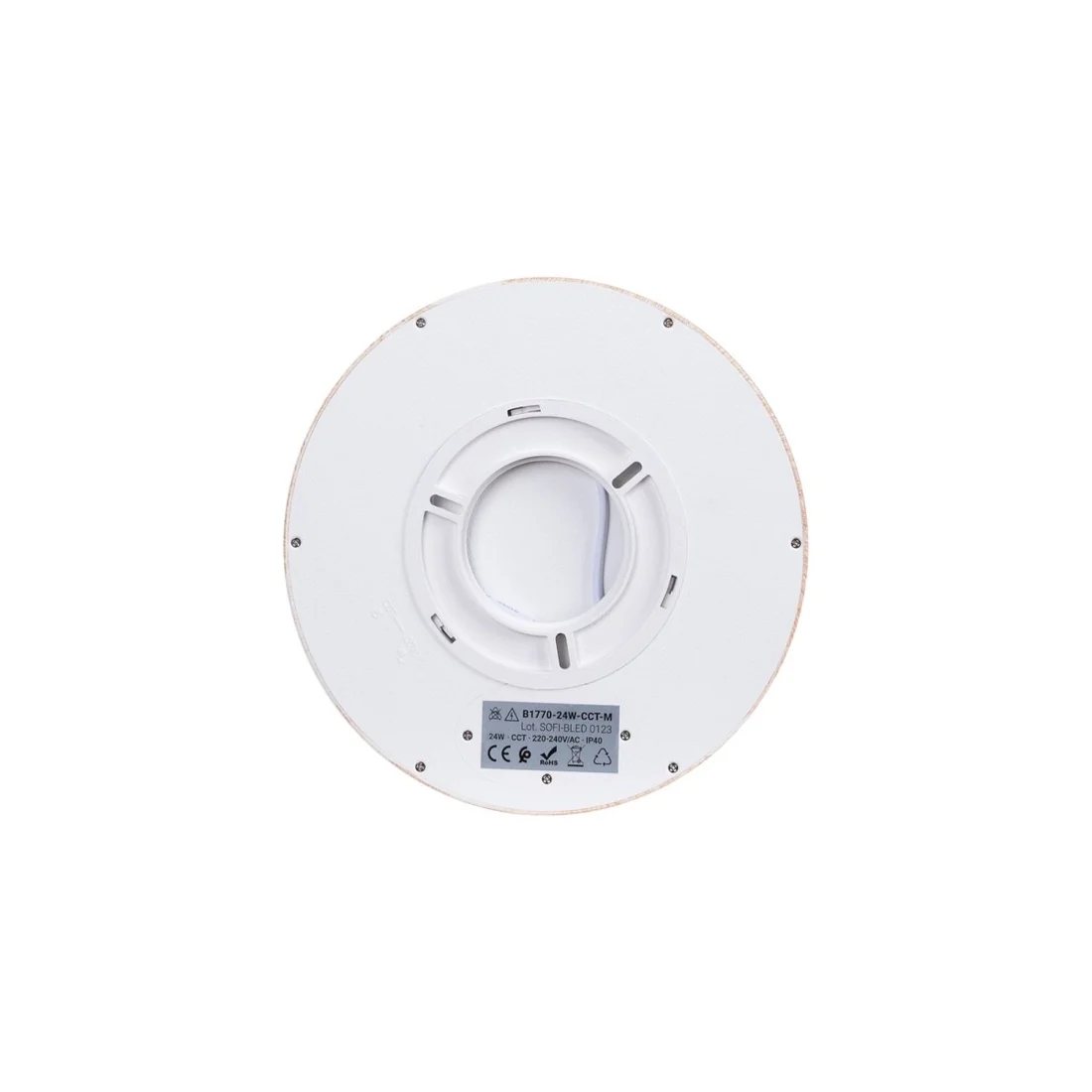 LED Deckenleuchte 24W CCT Holzoptik – Produktansicht