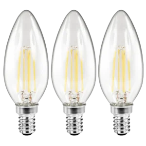 LED Filament Set McShine 3x E14 2W 260 lm 2700K – Klar