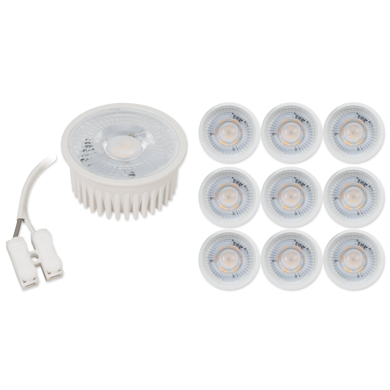 LED-Modul McShine "MCOB" 5W, 400Lm, 230V, 50x25mm, warmweiß, 3000K, 10er-Pack