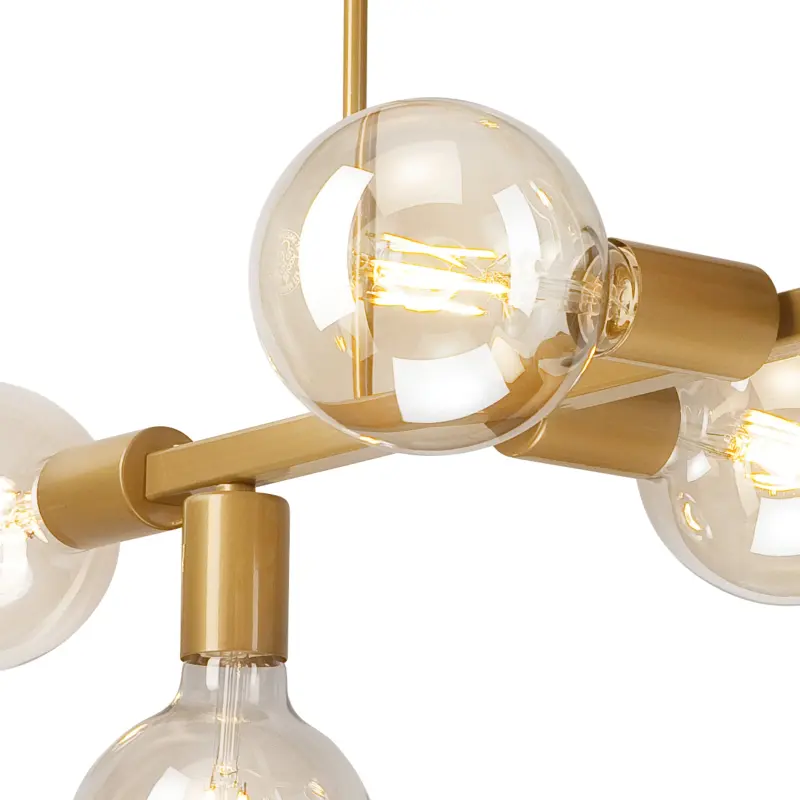 ASTRID 6xE27 Gold Glamour Deckenleuchte LM-6.146 Lamkur – Bild 3