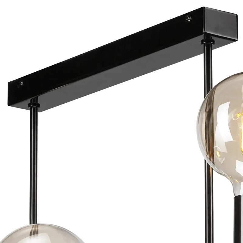 ASTRID 6xE27 Schwarz Glamour Deckenleuchte LM-6.146 Lamkur – Bild 3