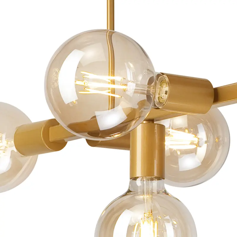 ASTRID 8xE27 Gold Glamour Deckenleuchte LM-8.146 Lamkur – Bild 3