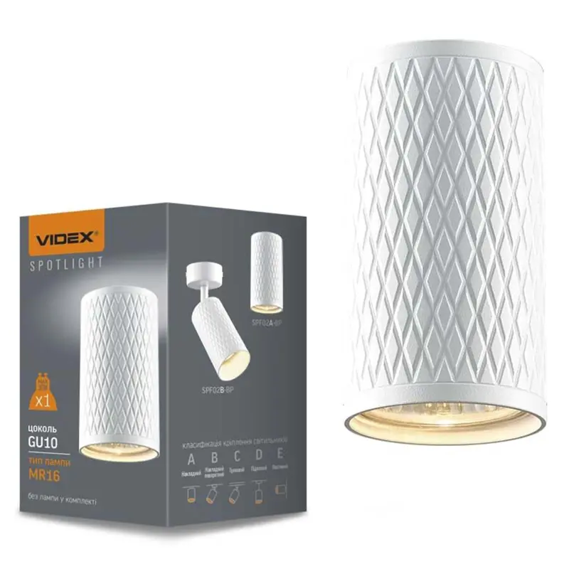 Aufbauleuchte Deckenleuchte LED Tube GU10Weiß VIDEOX