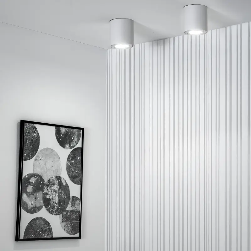 Aufbauleuchte HALOGEN Spot Röhre Fest EGIO GU10 LUMILED Rund IP44 Weiß 83mm – Bild 2
