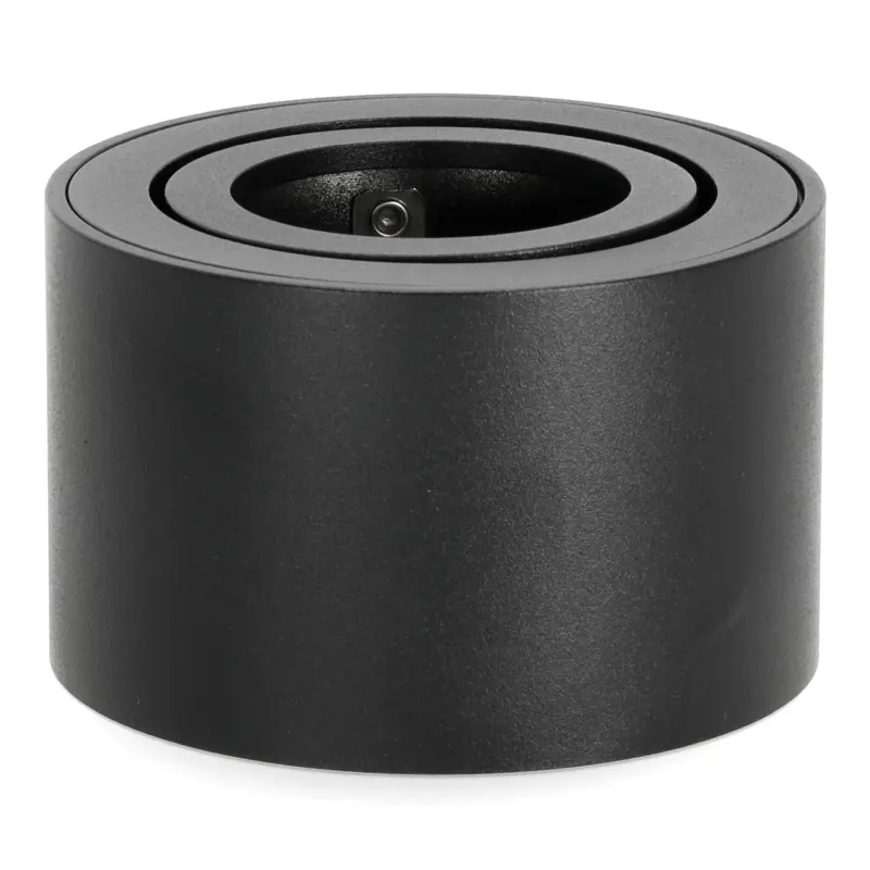 Aufputz-HALOGEN-SPOT 50 mm schwarz rund bewegliche Leuchte OH36S Kobi – Bild 5