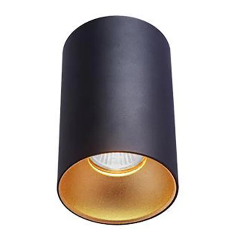 Aufputz-Halogenleuchte Aluminium SPOT TUBA für LED GU10 Schwarz - Gold – Bild 3