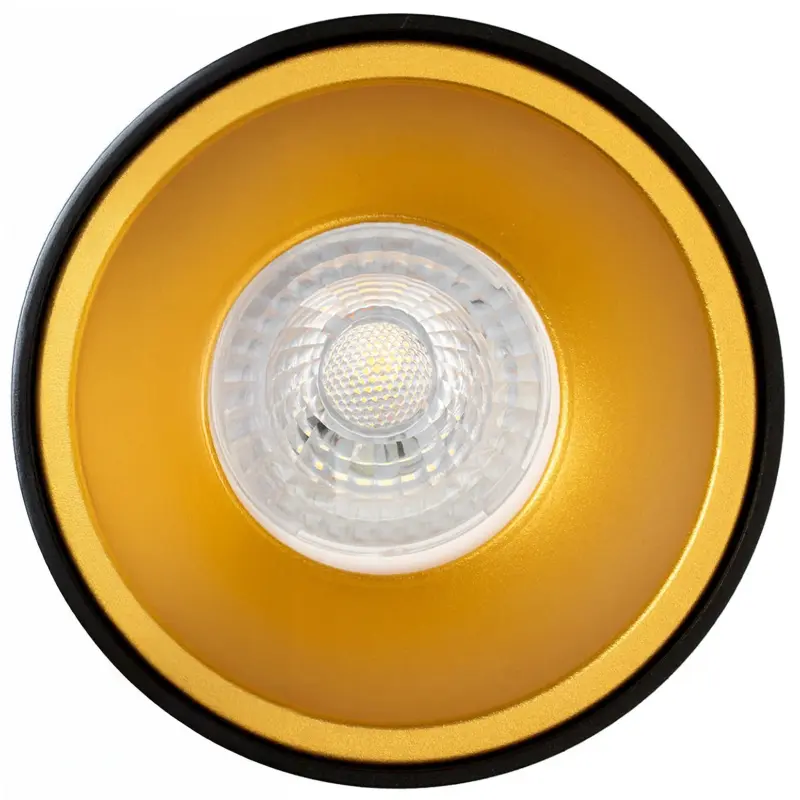 Aufputz-Halogenleuchte Aluminium SPOT TUBA für LED GU10 Schwarz - Gold – Bild 4