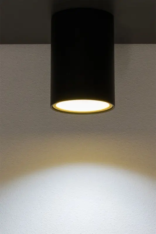 Aufputz-Halogenleuchte Aluminium SPOT TUBA für LED GU10 Schwarz - Gold – Bild 5