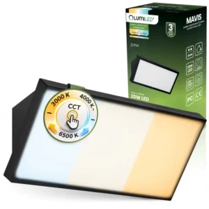 Außengartenleuchte CCT 12W LED IP44 Elevation Wandleuchte MAVIS LUMILED