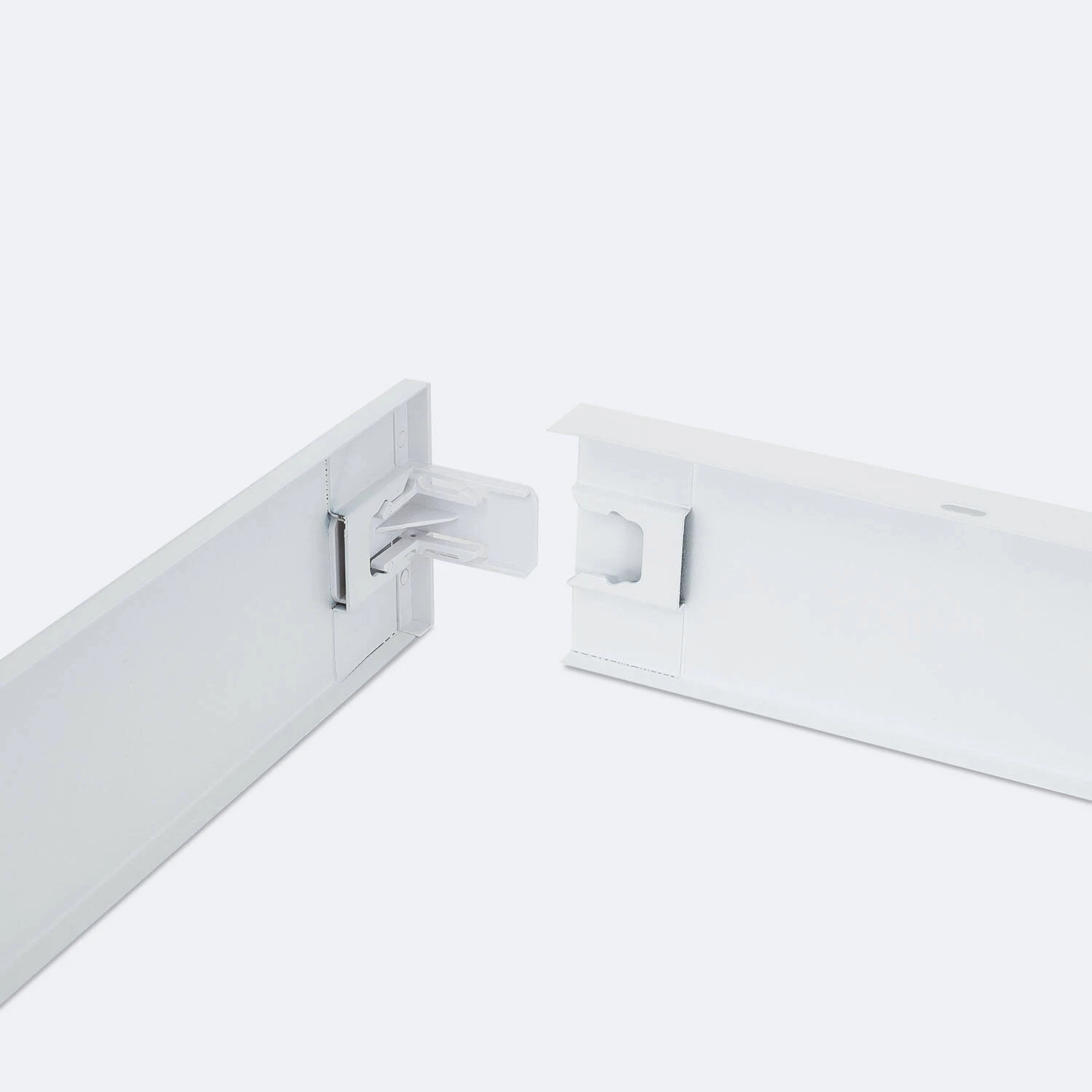 Befestigungsset/ Aufbau für LED-Panel 120x30, Seitenansicht