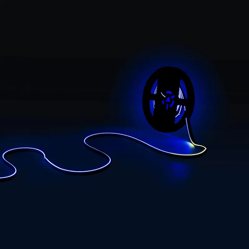 Intelligenter RGB COB LED-Streifen 24V 12W/m seitlich – 10mm, IP20, 5m – Detailansicht 7